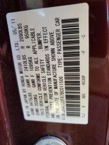 2011 ACURA TSX JH4CU2F67BC011506