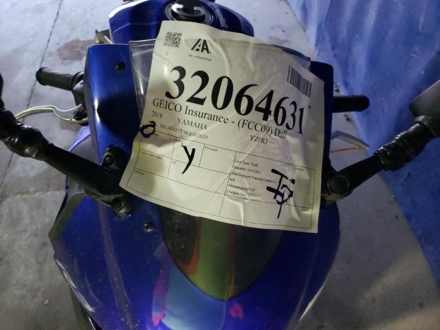 2019 YAMAHA YZFR3 MH3RH17Y9KK002629