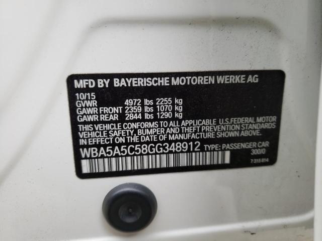 2016 BMW 528I WBA5A5C58GG348912
