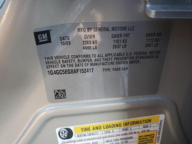 2010 BUICK LACROSSE C 1G4GC5EG8AF152417