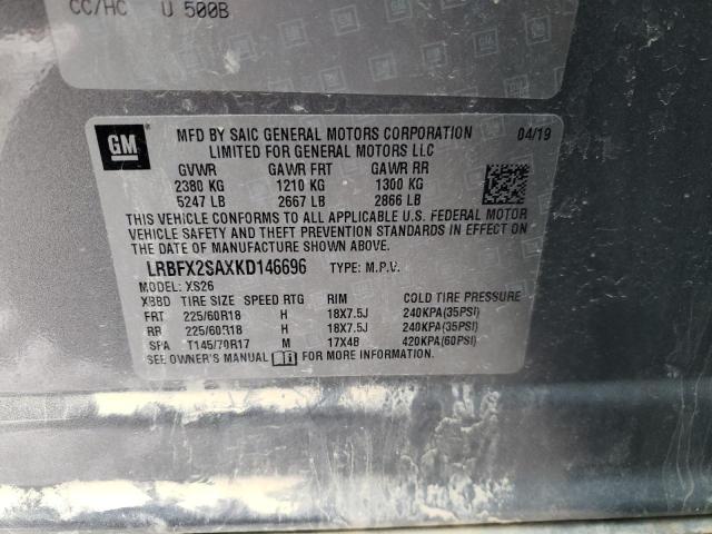 2019 BUICK ENVISION E LRBFX2SAXKD146696