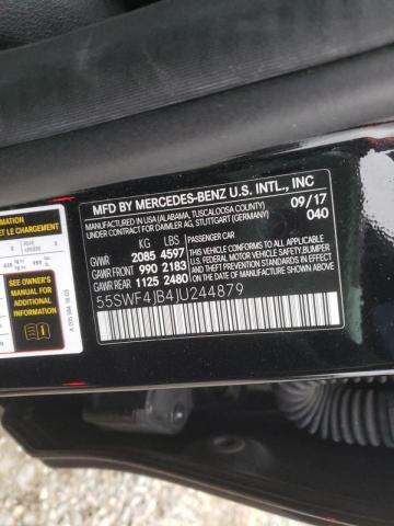 55SWF4JB4JU244879 Mercedes-Benz C 300 2018. Фото: 9
