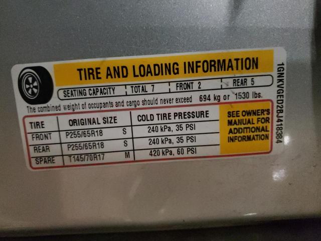 1GNKVGED2BJ418384 Chevrolet Traverse L 2011. Фото: 9