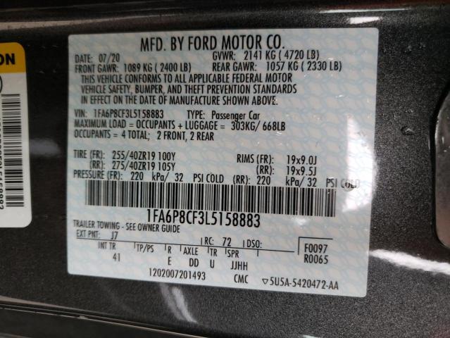 2020 FORD MUSTANG GT 1FA6P8CF3L5158883