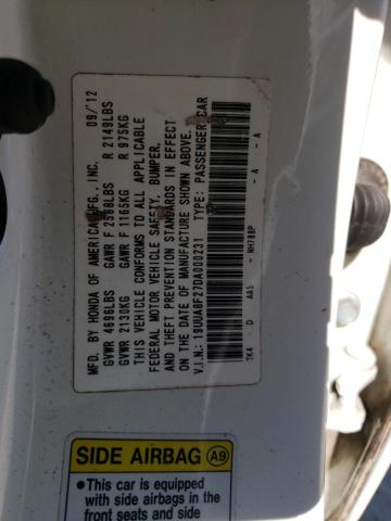 2013 ACURA TL 19UUA8F27DA000231