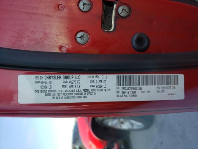 2011 DODGE CHALLENGER 2B3CJ5DT8BH551630