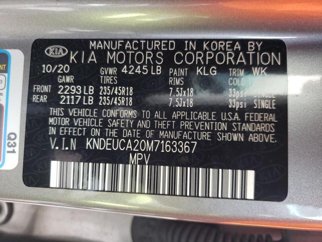 2021 KIA SELTOS KNDEUCA20M7163367