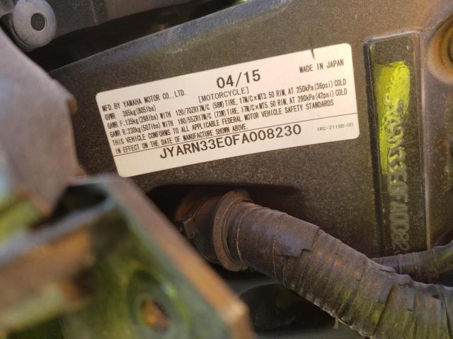 2015 YAMAHA FZ09 JYARN33E0FA008230