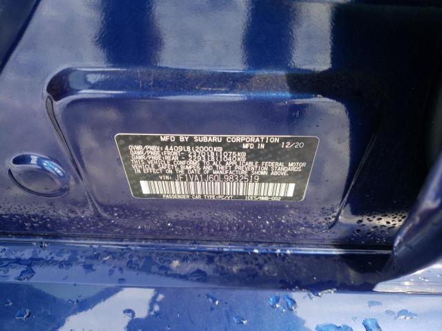 2020 SUBARU WRX LIMITE JF1VA1J60L9832519