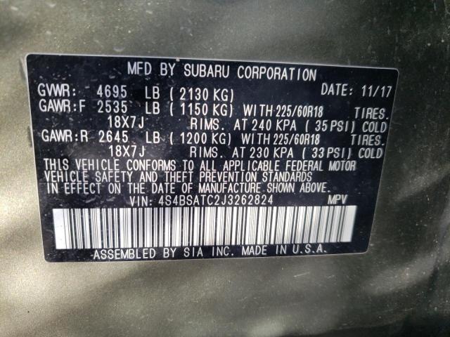 2018 SUBARU OUTBACK TO 4S4BSATC2J3262824