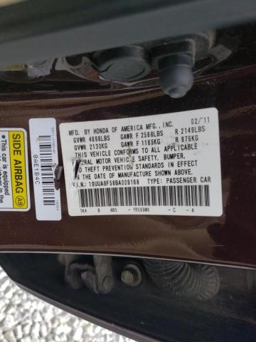 2011 ACURA TL 19UUA8F56BA009168