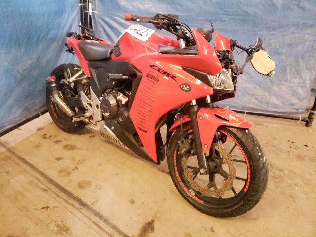 Salvage Motorcycles with No Bids Yet For Sale at auction: 2014 Honda CBR500 RA