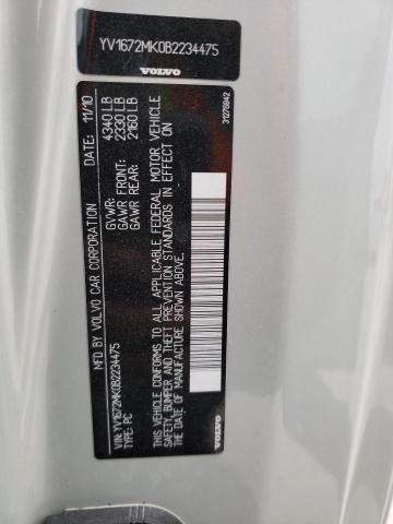 2011 VOLVO C30 T5 YV1672MK0B2234475