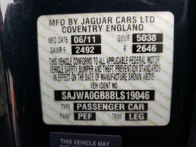 2011 JAGUAR XF PREMIUM SAJWA0GB8BLS19046
