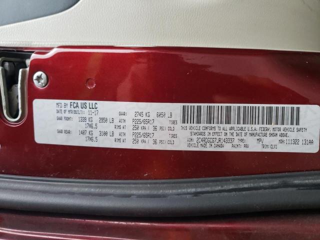 2018 DODGE UK 2C4RDGCG7JR143337