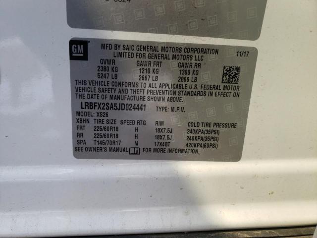 2018 BUICK ENVISION E LRBFX2SA5JD024441
