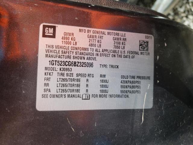2011 GMC SIERRA K35 1GT523CG6BZ325096