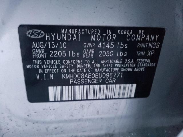 2011 HYUNDAI ELANTRA TO KMHDC8AE0BU096771