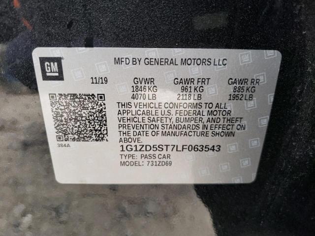 2020 CHEVROLET MALIBU LT 1G1ZD5ST7LF063543
