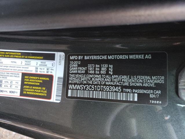 2013 MINI COOPER ROA WMWSY3C51DT593945