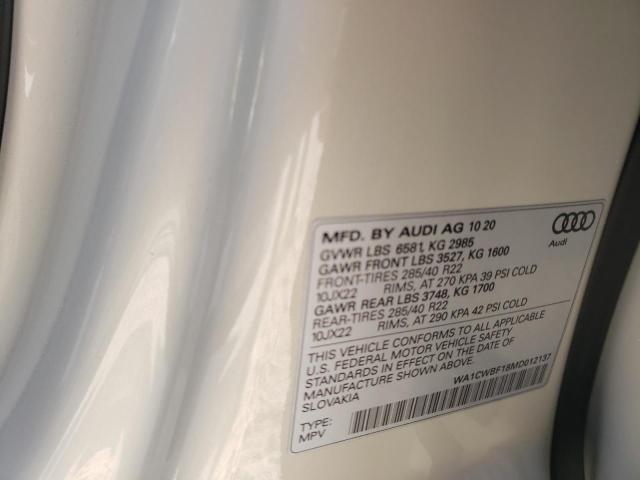 2021 AUDI SQ8 PRESTI WA1CWBF18MD012137