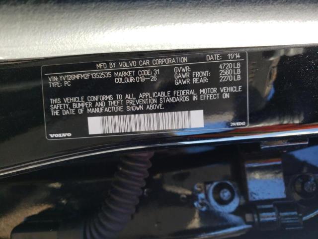 2015 VOLVO S60 PLATIN YV126MFM2F1352535