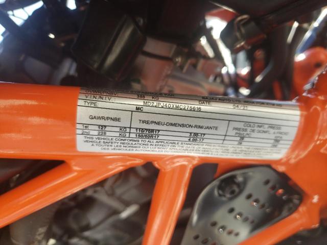2021 KTM 390 DUKE MD2JPJ40XMC275616