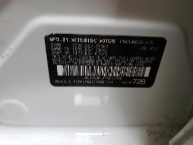 2015 MITSUBISHI MIRAGE DE ML32A3HJXFH053046