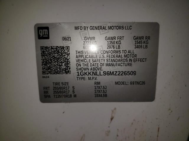 2021 GMC ACADIA AT4 1GKKNLLS6MZ226509