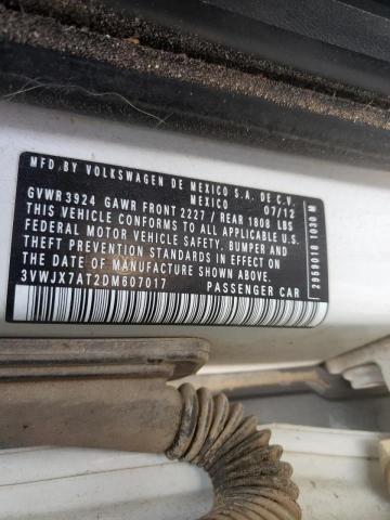 2013 VOLKSWAGEN BEETLE 3VWJX7AT2DM607017