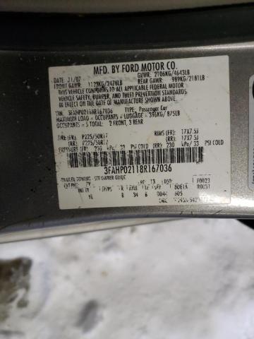 3FAHP02118R167036 Ford Fusion Sel 2008. Фото: 9