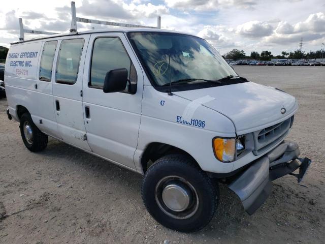 Salvage cars for sale from Copart West Palm Beach, FL: 2002 Ford Econoline