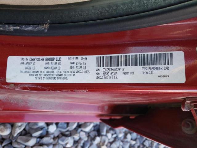 2010 CHRYSLER SEBRING LI 1C3CC5FBXAN126112