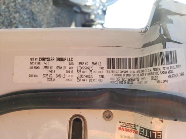 2011 DODGE RAM 2500 3D7TT2CT3BG630718
