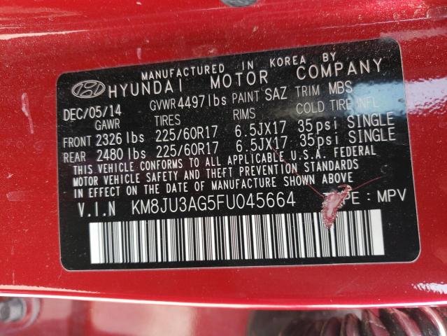 2015 HYUNDAI TUCSON KM8JU3AG5FU045664