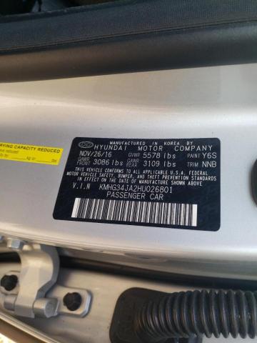 2017 GENESIS G90 PREMIU KMHG34JA2HU026801