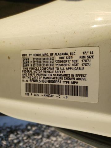 2015 HONDA ODYSSEY 5FNRL5H66FB050951