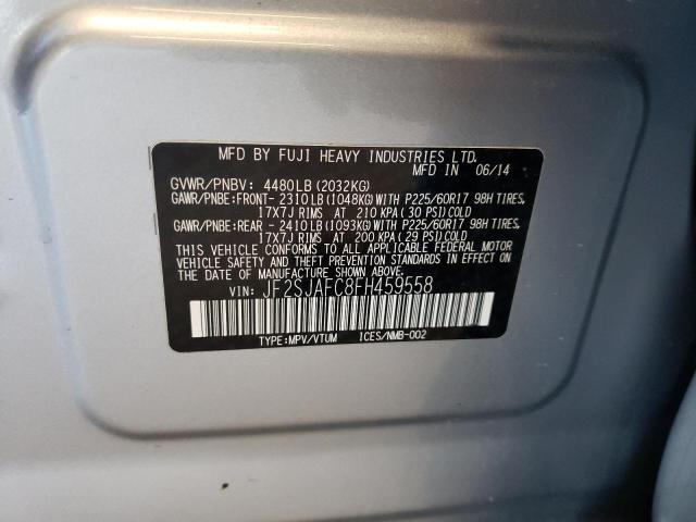 2015 SUBARU FORESTER JF2SJAFC8FH459558