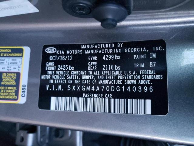 5XXGM4A70DG140396 Kia Optima Lx 2013. Фото: 9