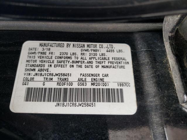 2018 NISSAN ROGUE JN1BJ1CR6JW258451