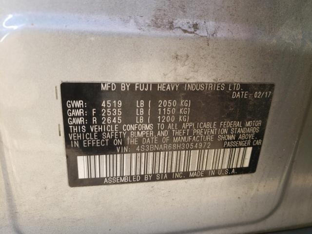 2017 SUBARU LEGACY SPO 4S3BNAR68H3054972