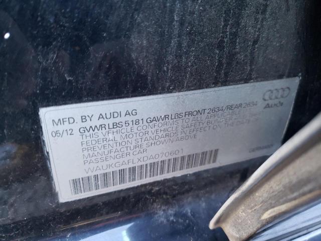 2013 AUDI S4 PRESTIG WAUKGAFLXDA070601