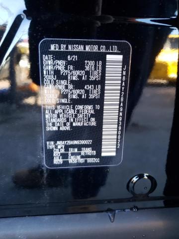 2022 NISSAN ARMADA SL JN8AY2BA9N9390022