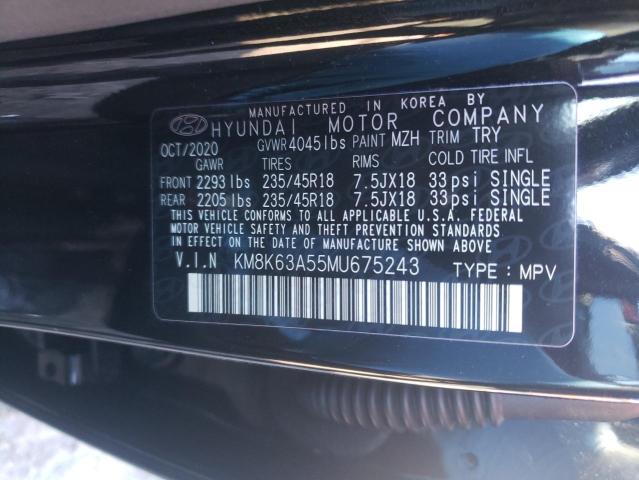 2021 HYUNDAI KONA NIGHT KM8K63A55MU675243