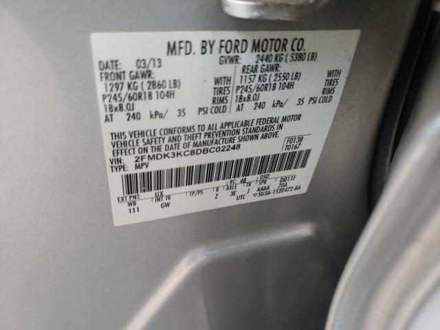 2013 FORD EDGE LIMIT 2FMDK3KC8DBC02248