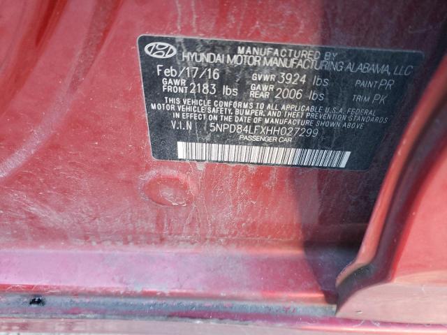 5NPD84LFXHH027299 Hyundai Elantra Se 2017. Фото: 9