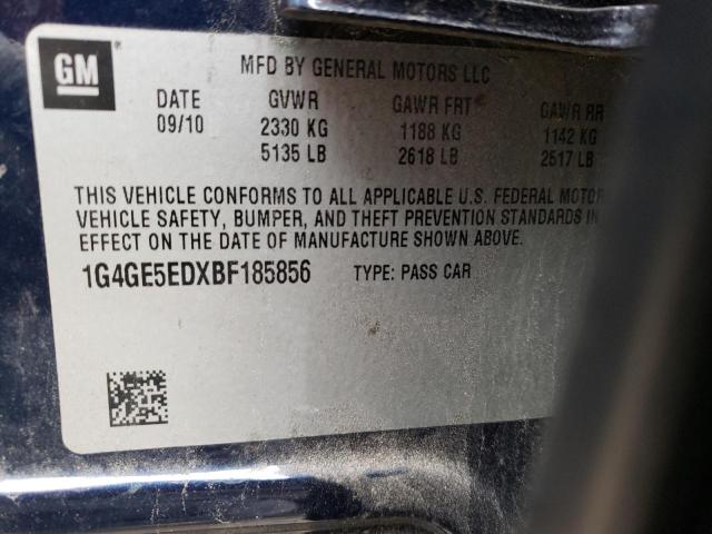 2011 BUICK LACROSSE C 1G4GE5EDXBF185856