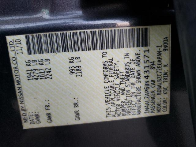 2011 NISSAN UK 1N4AL2AP6BN431571