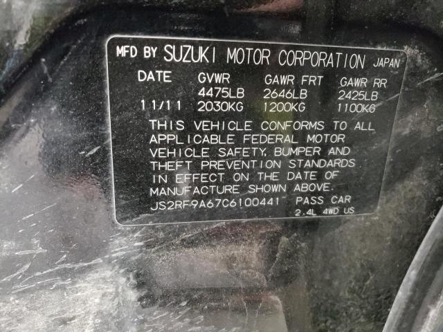 2012 SUZUKI KIZASHI SP JS2RF9A67C6100441