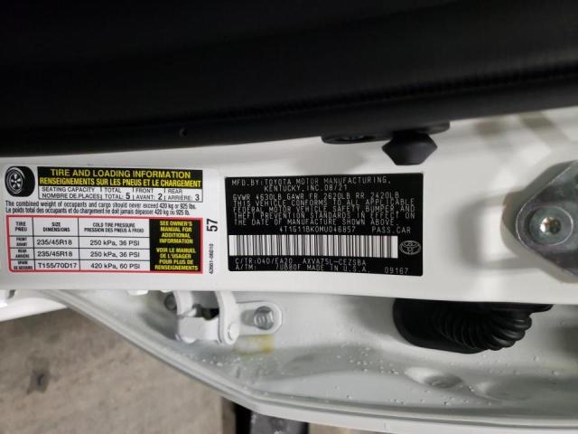 4T1G11BK0MU046857 Toyota Camry Se 2021. Фото: 9